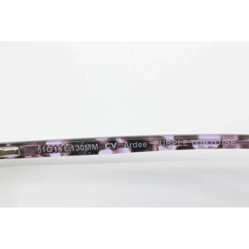 Ellen Tracy Ardee Eyeglasses Purple Tortoise Cat Eye Frames 51-16-130 CV